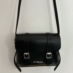 Dr. Martens Black Mini Bag with Silver Accents